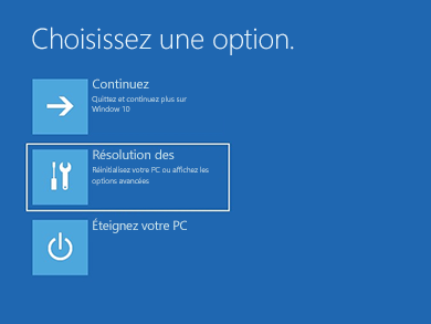 résolution des problème windows