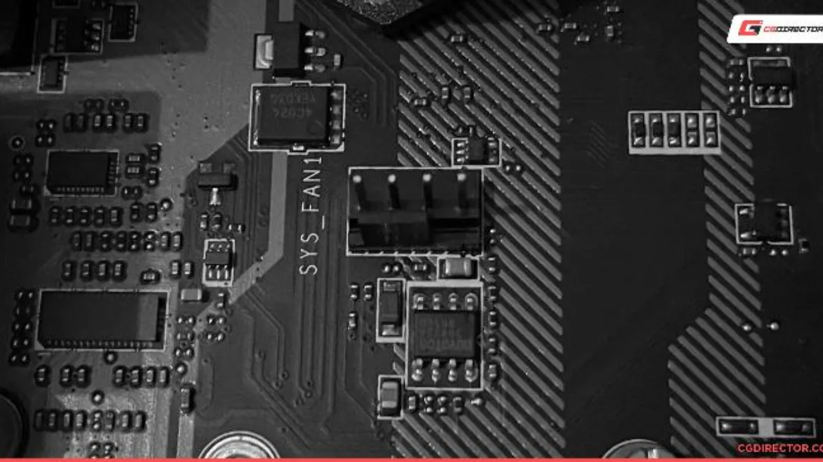 Connecteur de ventilateur SYS_FAN sur une carte mère de PC
