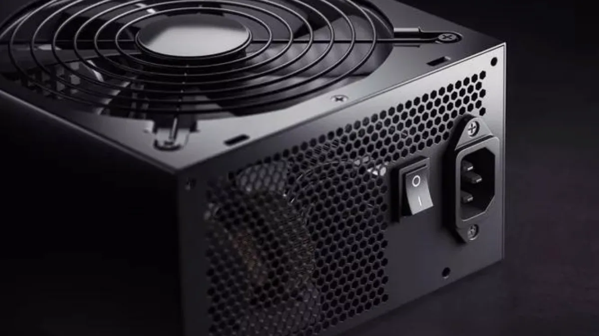 Alimentation installée dans un boîtier de PC