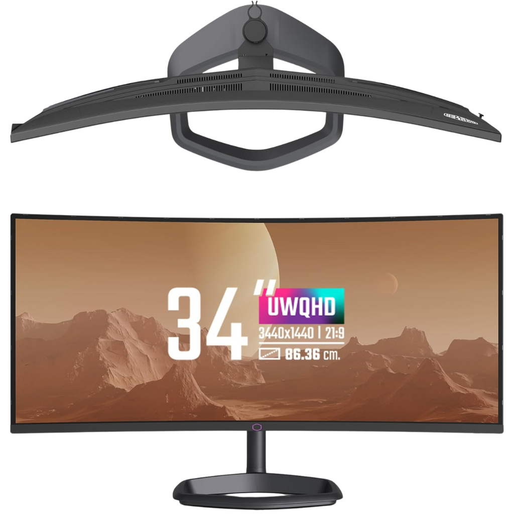 Cooler Master 34" /180Hz /UWQHD 1440P /VA /Curved (GM34-CWQ2)