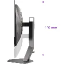 Vue de profil de l'écran PC gamer AOC AGON PRO AG276QZD2 avec son pied ergonomique réglable sur 130 mm pour setup eSport FlowUP