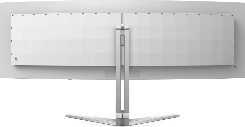 Arrière écran PC gamer Philips Evnia 49 pouces QD OLED DQHD 240Hz incurvé avec pied métallique et fixation VESA