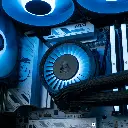 Watercooling ARCTIC RGB sur PC gamer FlowUP avec Ryzen 7 7800X3D ou 9800X3D et Radeon™ RX 9070 XT, refroidissement haute performance dans boîtier gaming RGB