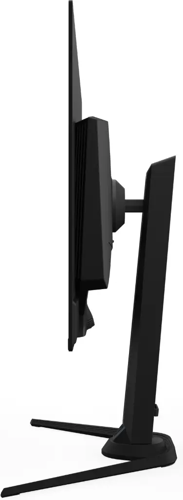 Profil écran PC gamer Gigabyte AORUS FO32U2 32 pouces QD OLED 4K 240Hz bras ergonomique design fin gaming