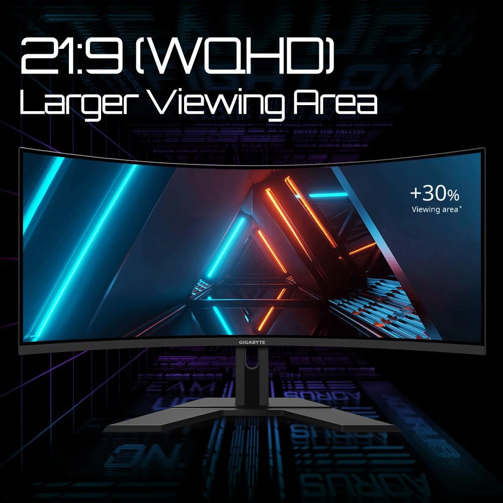 GIGABYTE 34" / 180Hz / WQHD / VA / Curved