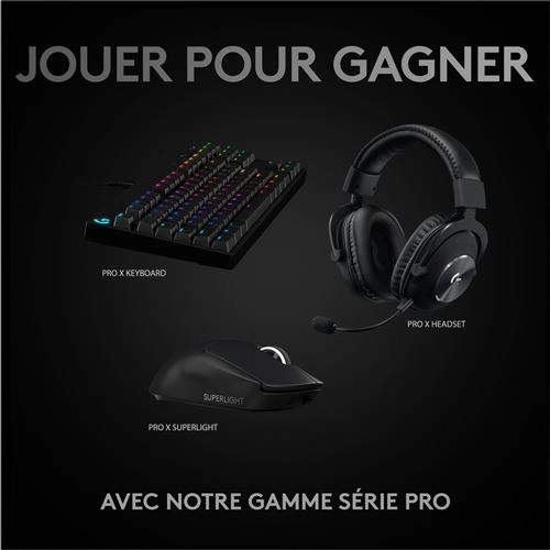 LOGITECH Pro X Superlight Noir sans fil