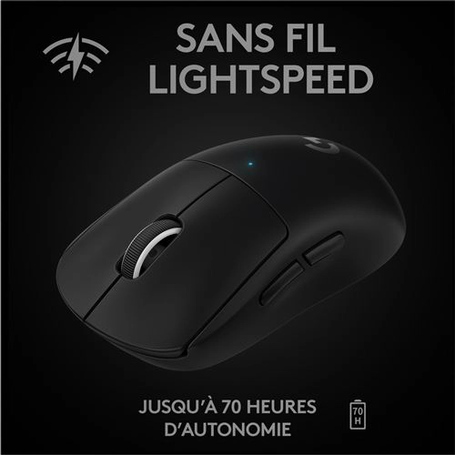 LOGITECH Pro X Superlight Noir sans fil