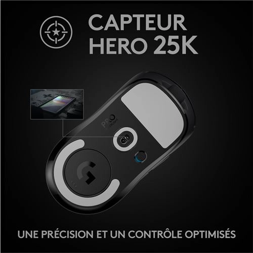 LOGITECH Pro X Superlight Noir sans fil