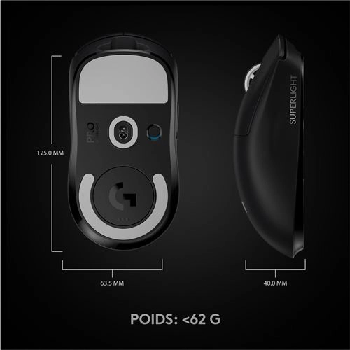 LOGITECH Pro X Superlight Noir sans fil