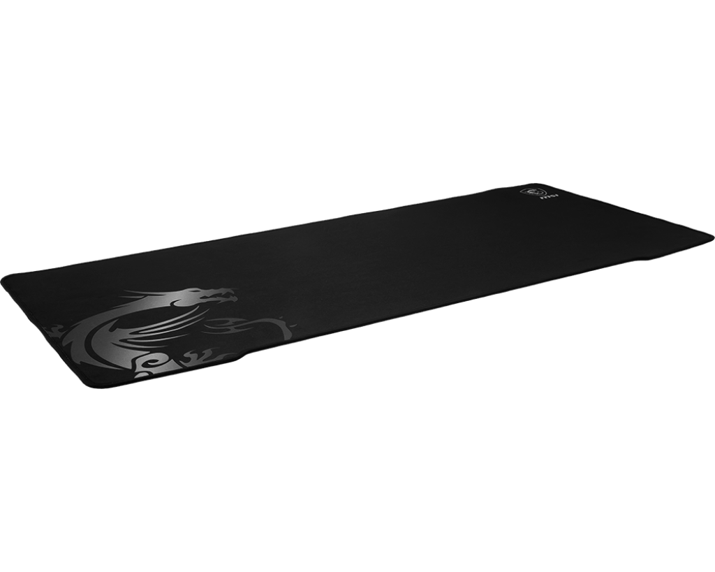 Grand tapis de souris XXL MSI Agility GD70 noir avec surface lisse en tissu Silk Gaming et bords cousus pour setup PC gamer chez FlowUP