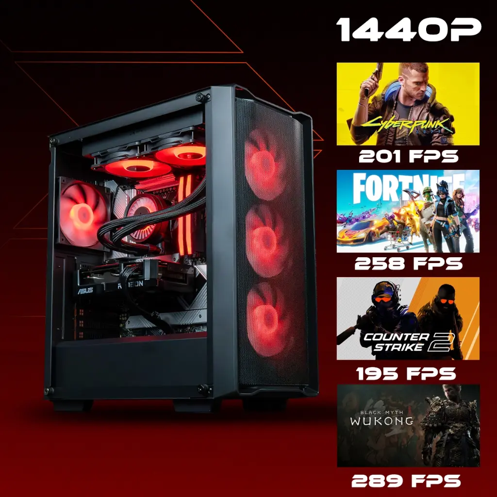 PC Rift Radeon™ RX 9060 XT 8GB