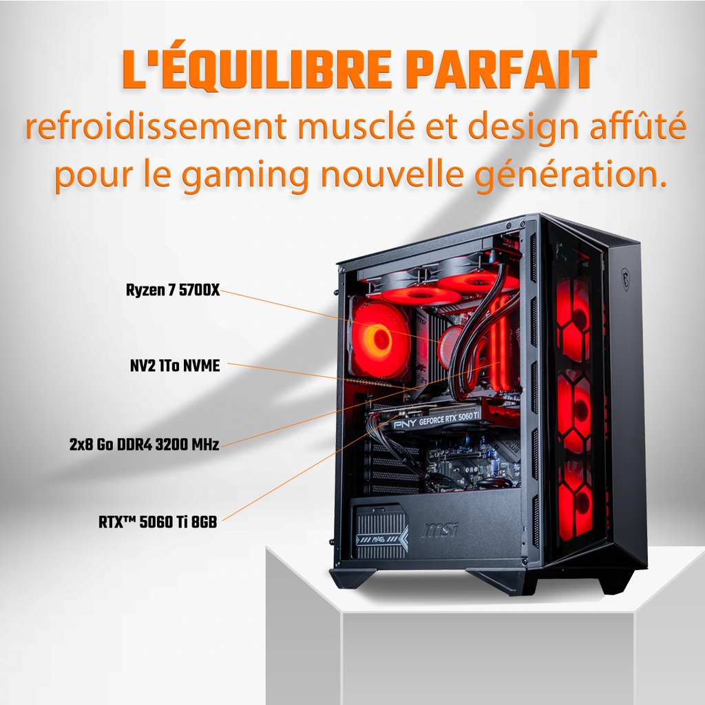 PC Savannah RTX™ 5060 Ti 8GB 