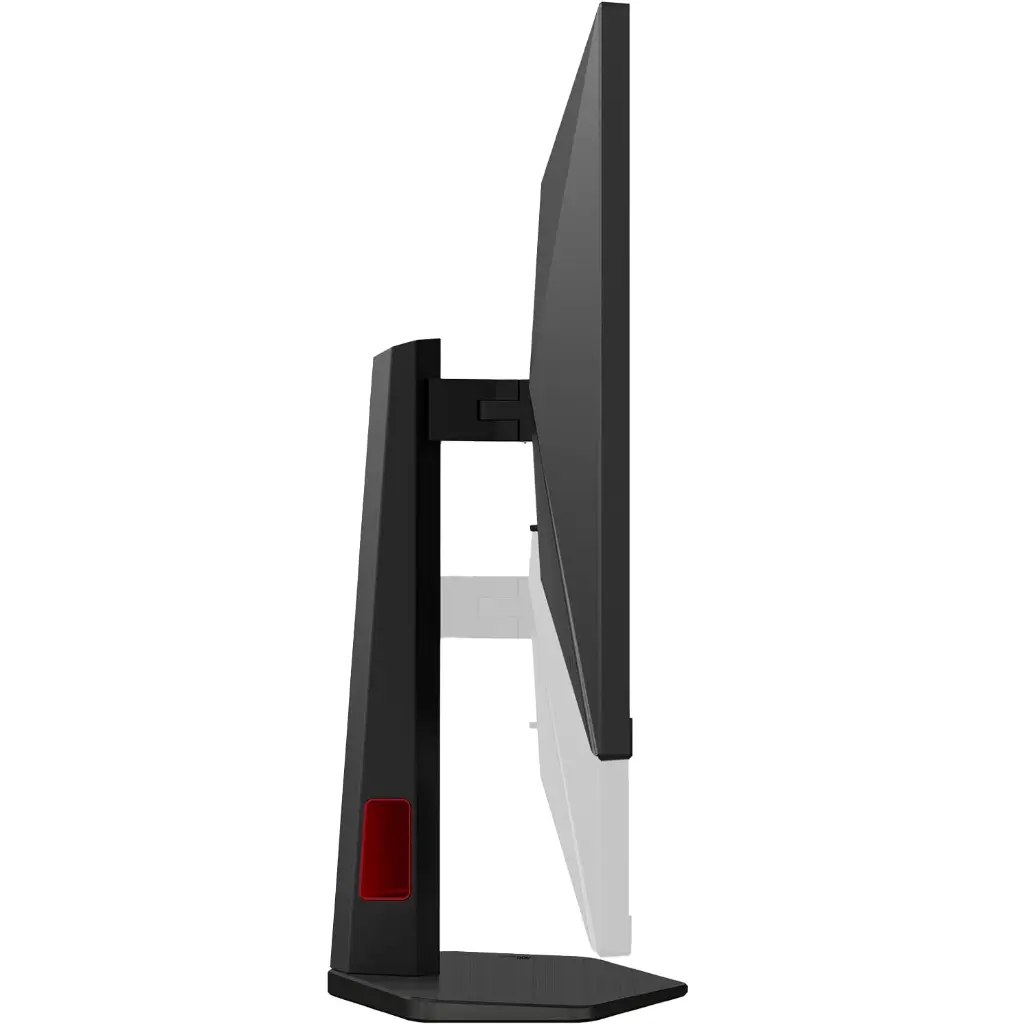 Vue de profil de l'écran PC gamer AOC 27 pouces QHD 240Hz avec pied ergonomique ajustable en hauteur pour FlowUP