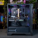 Vue d'ensemble PC gamer Typhoon FlowUP avec éclairage ARGB complet, ventirad Arctic Freezer 36 et carte graphique NVIDIA GeForce RTX 5050 8GB