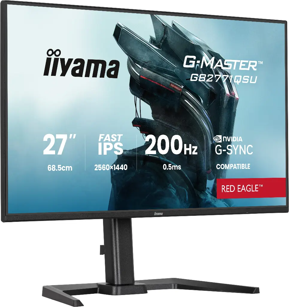 IIyama 27" / 200Hz / WQHD / Fast IPS / Plat - Écran PC