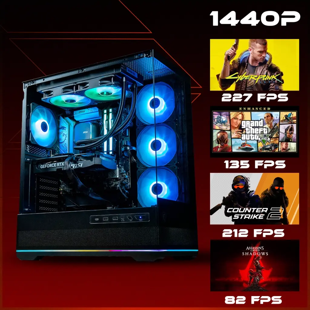 PC Rubis GeForce RTX™ 5060 Ti 16GB Powered by MSI