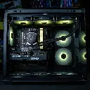 Vue d'ensemble interne du PC gamer Fuego : organisation soignée, carte graphique MSI GeForce RTX,  processeur AMD Ryzen