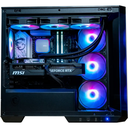 Intérieur PC gamer Diamant GeForce RTX™ 5070 Ti MSI avec RGB triple ventilateurs watercooling AIO 32Go DDR5 SSD 1To config gaming 1440p 4K