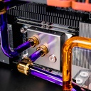 Waterblock CPU Threadripper 7960X watercooling custom PC TITAN X avec double RTX 5090 haute performance
