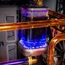 Réservoir watercooling custom RGB PC TITAN X double RTX 5090 refroidissement liquide ultra haute performance