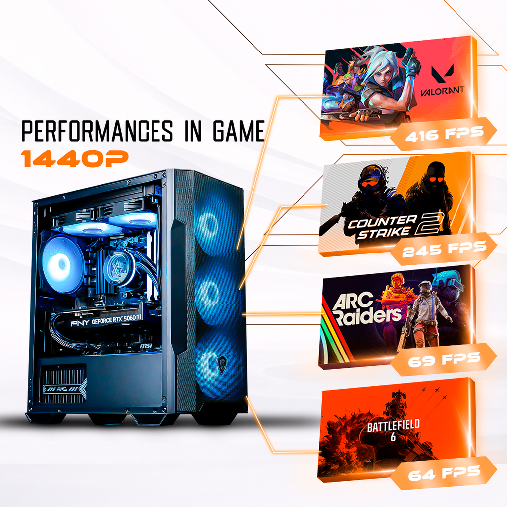 PC Savannah V2 GeForce RTX™ 5060 Ti 8GB 