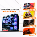 PC gamer Diamant GeForce RTX™ 5070 Ti MSI 1440p QHD 4K Intel i5 14600KF 32Go DDR5 1To SSD hautes performances gaming FPS élevés
