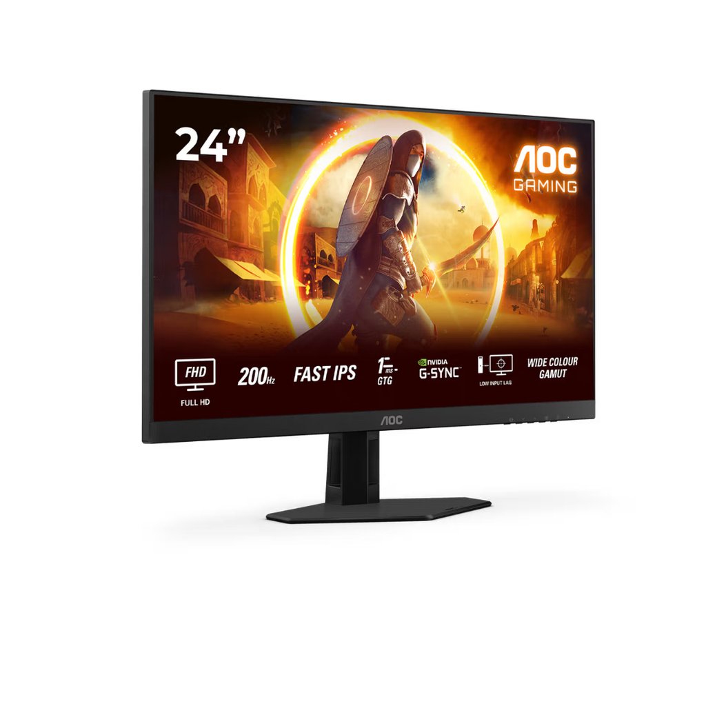 AOC G4 24G4HRE. Display diagonal: 60.5 cm (23.8"), Display resolution: 1920 x 1080 pixels, HD type: Full HD, Display technology: LED, Response time: 1 ms,