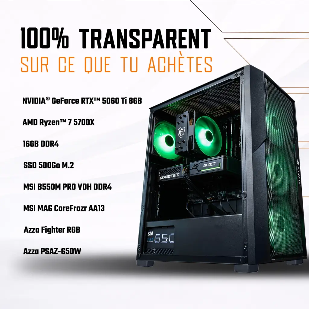 PC Savannah GeForce RTX™ 5060 Ti 8GB 