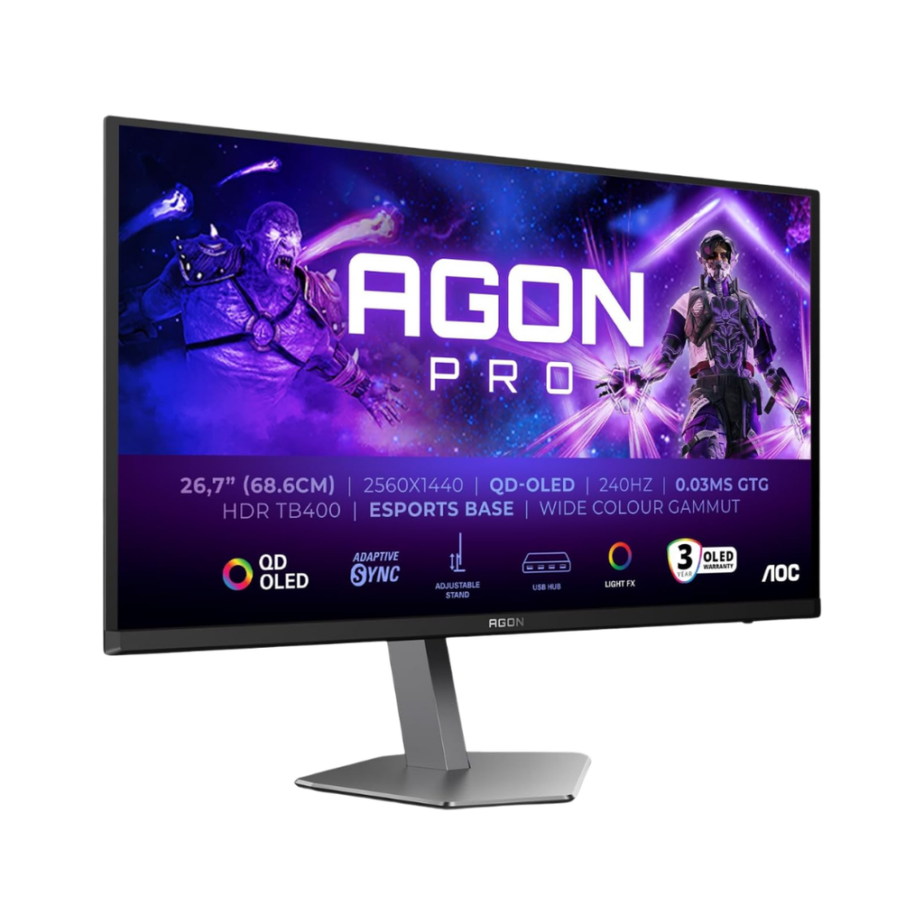 AGON PRO 27" / 240Hz / QHD / QD-OLED / Plat - Écran PC