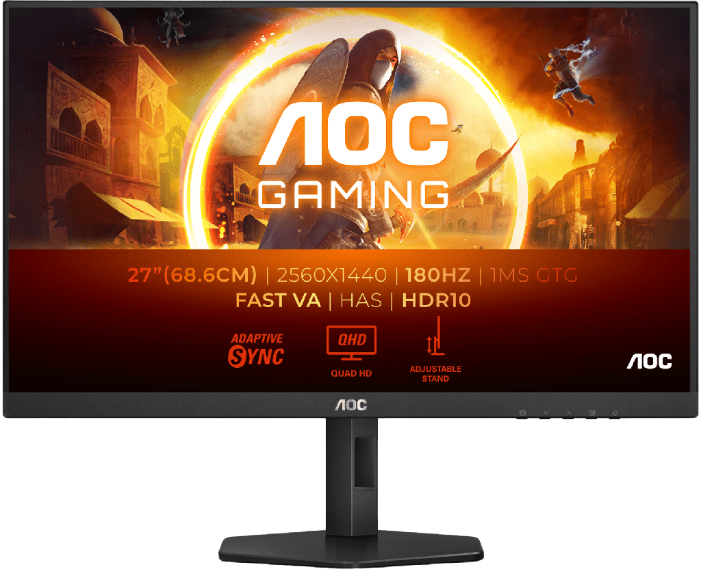 AOC 27" / 180Hz / QHD / Fast VA / Flat 