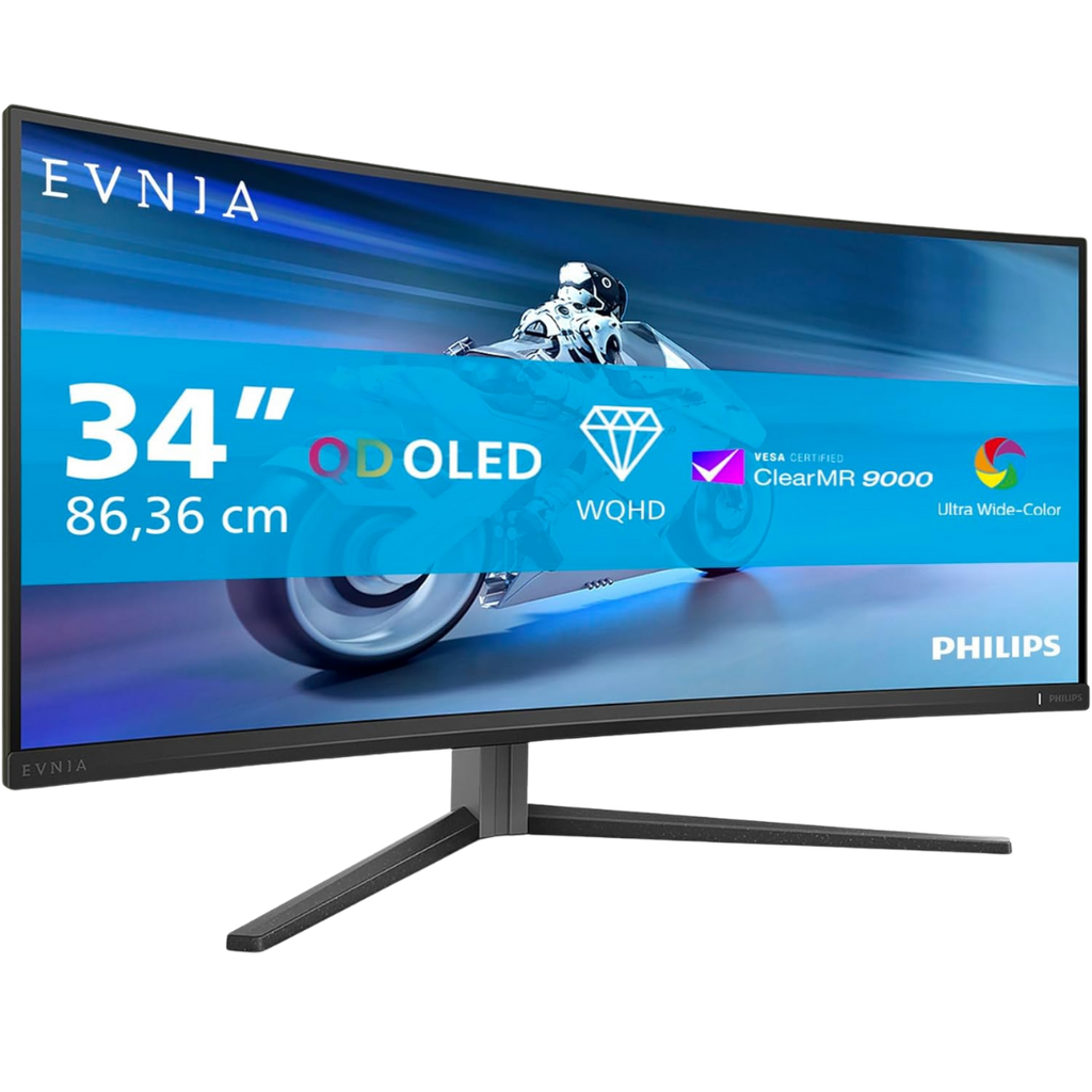 PHILIPS EVNIA 34" / 175Hz / WQHD / QD-Oled / Incurvé - Écran PC