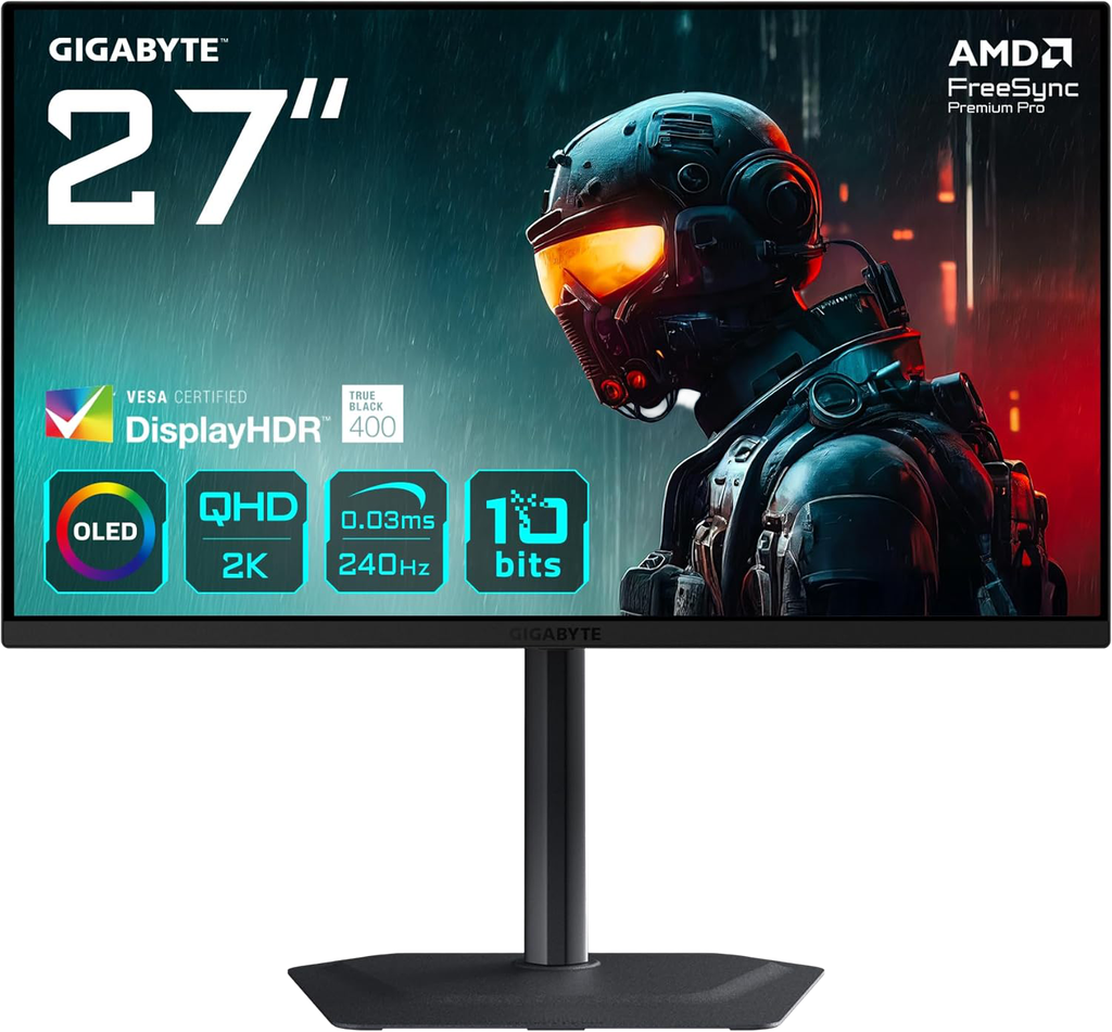 GIGABYTE 27" / 240Hz / QHD / OLED / Flat