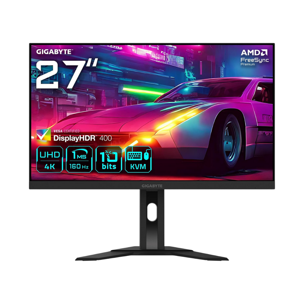 GIGABYTE 27" / 160Hz / UHD / SS IPS / Plat - Écran PC