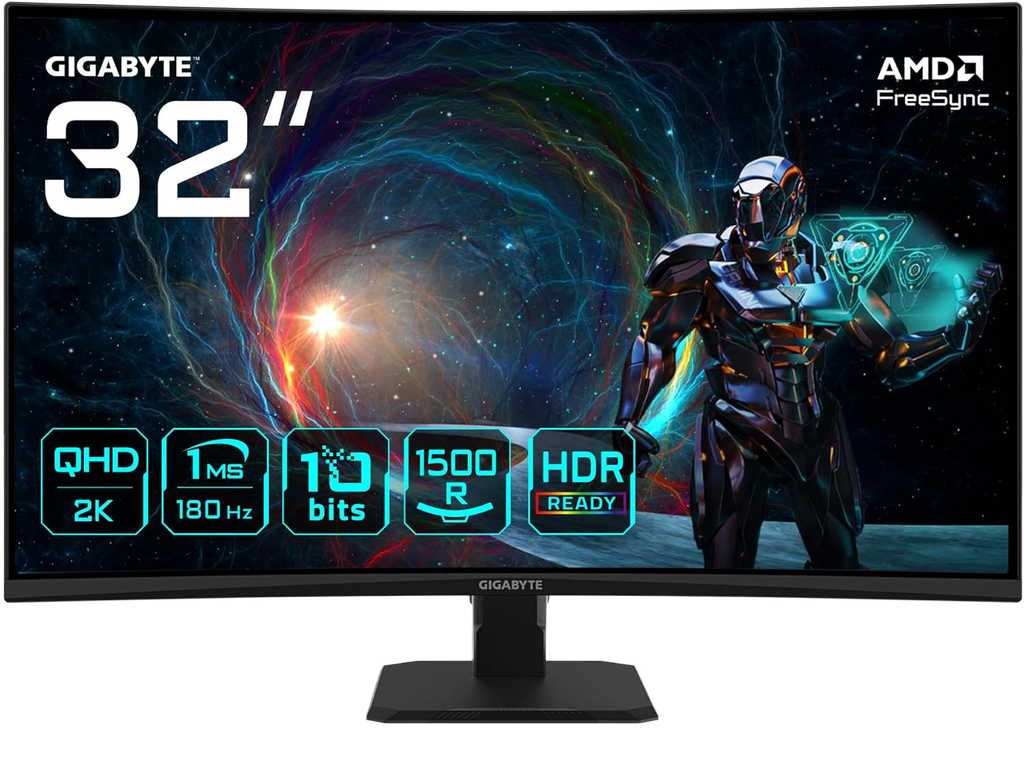 GIGABYTE 32" / 180Hz / QHD / VA / Curved 