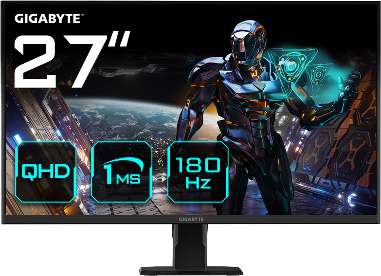 GIGABYTE 27" / 180Hz / QHD / SS IPS / Flat