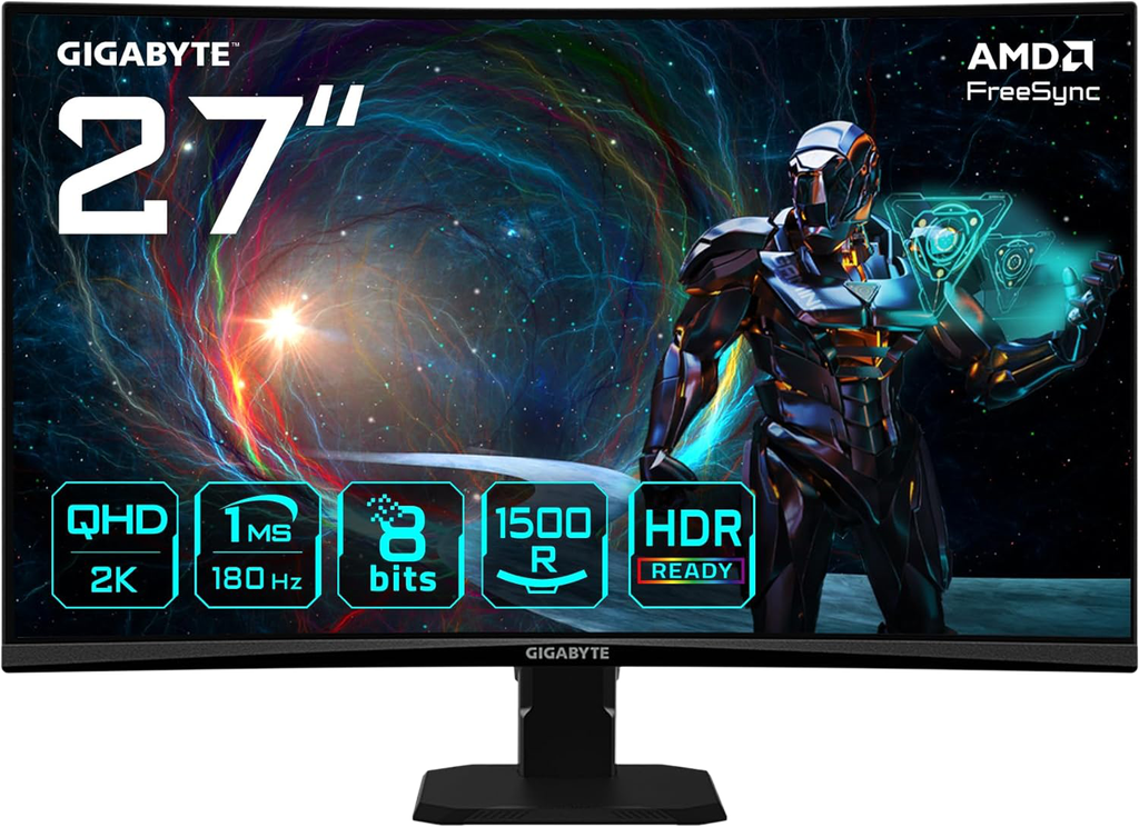 GIGABYTE 27" / 180Hz / QHD / VA / Curved