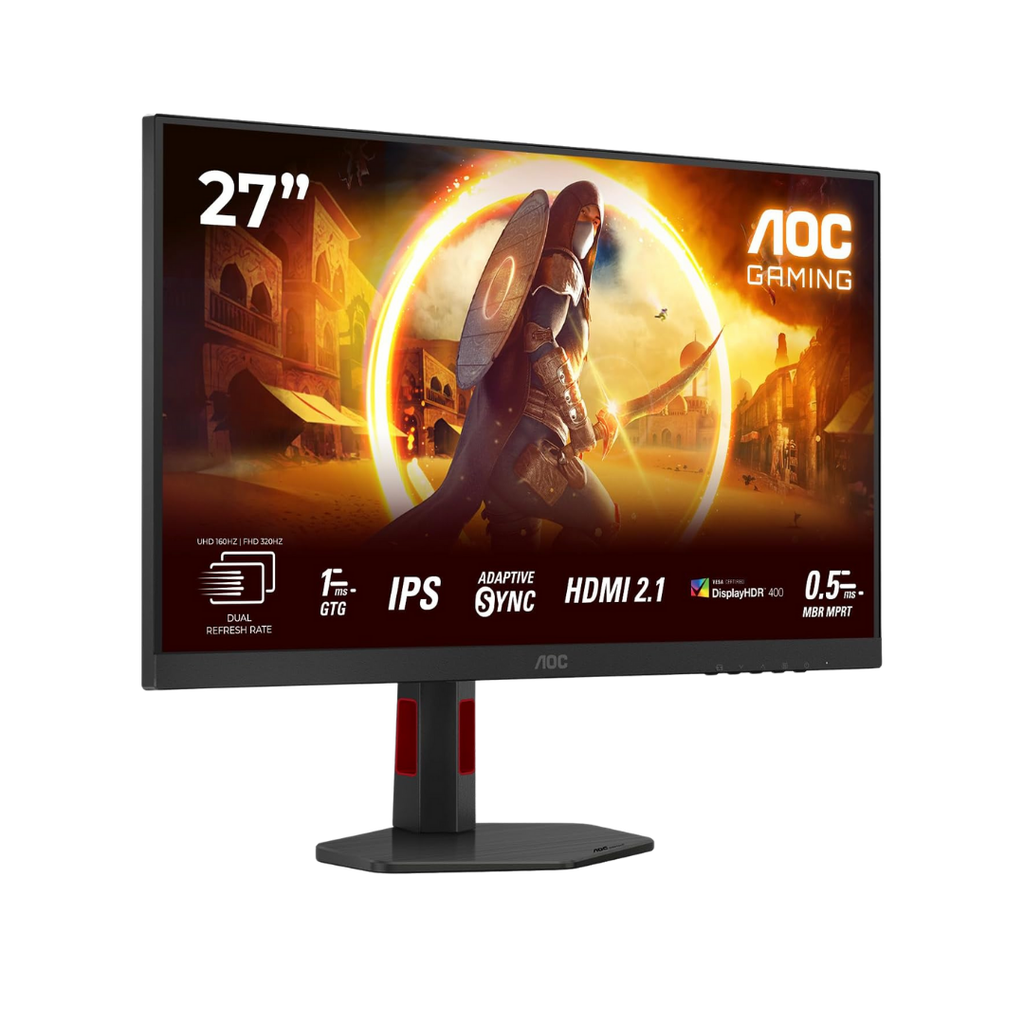 AOC 27" / 160Hz / UHD / Fast IPS / Plat (320Hz en FHD ) - Écran PC