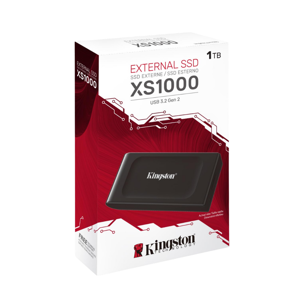 KINGSTON XS1000 SSD externe USB 3.2 Gen 2 - 1To - Black
