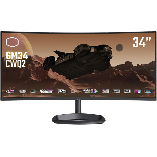 [CMI-GM34-CWQ2-EK] Cooler Master 34" /180Hz /UWQHD 1440P /VA /Curved (GM34-CWQ2)