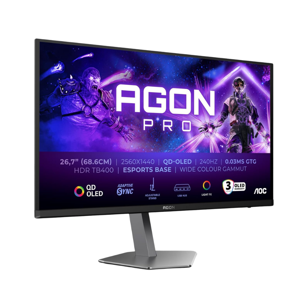 [AG276QZD2] AGON PRO 27"" / 240Hz / QHD / QD-OLED / Plat - Écran PC