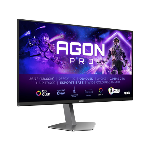 [AG276QZD2] AGON PRO 27" / 240Hz / QHD / QD-OLED / Plat - Écran PC