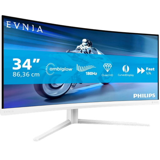 [34M2C5501A] PHILIPS EVNIA 34" / 180Hz / UWQHD / Fast VA / Incurvé - Écran PC