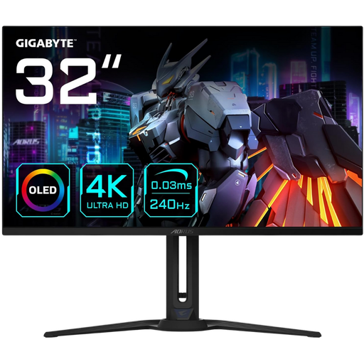 [AORUS FO32U2] AORUS 32" / 240Hz / UHD / QD-OLED / Plat - Écran PC