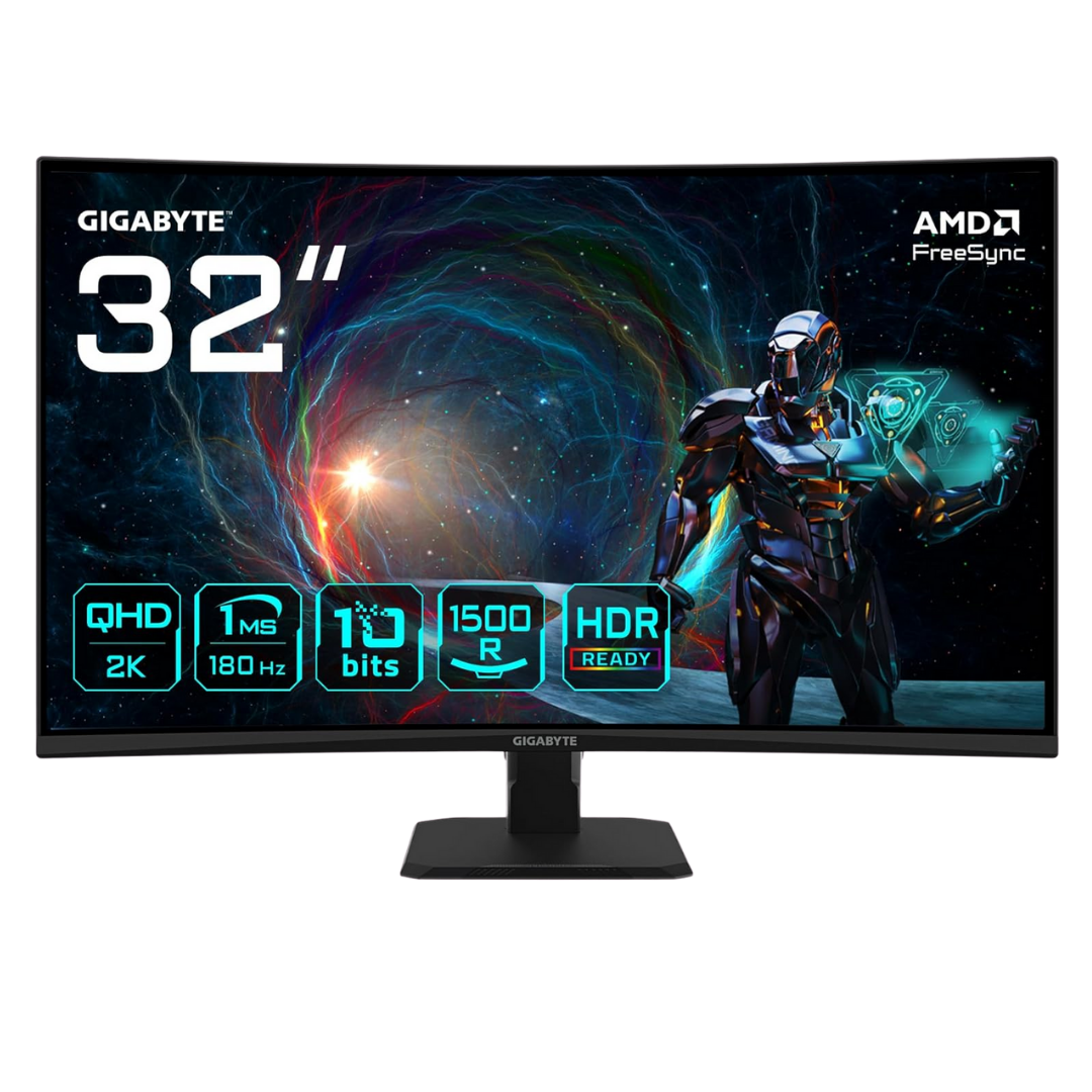 [GS32QCA] GIGABYTE 32"" / 180Hz / QHD / VA / Incurvé - Écran PC