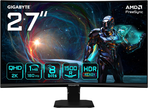 [GS27QCA] GIGABYTE 27" / 180Hz / QHD / VA / Curved