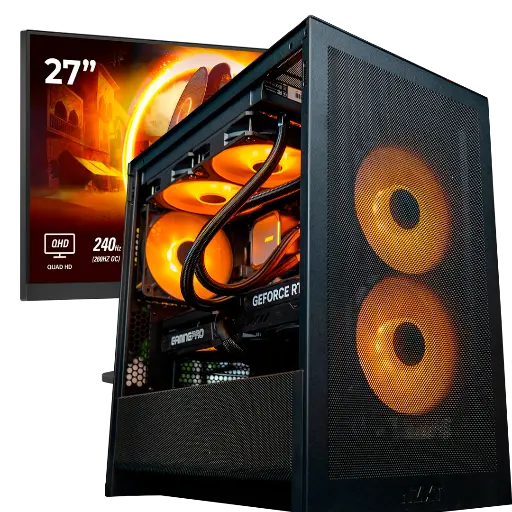 STARTER PACK FLOWUP: PC Dynamo + écran AOC 27" 240Hz QHD